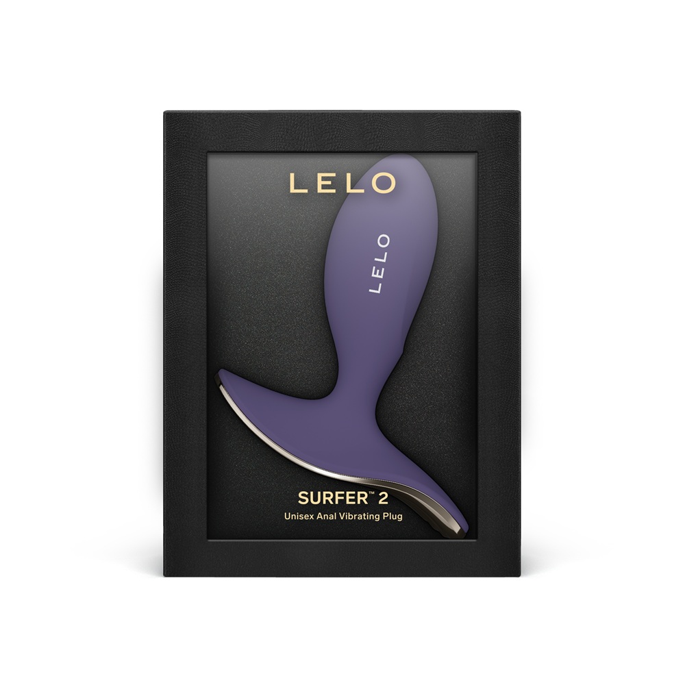 LELO Surfer 2 Unisex Anal Vibrating Plug Cyber Purple - Image 5